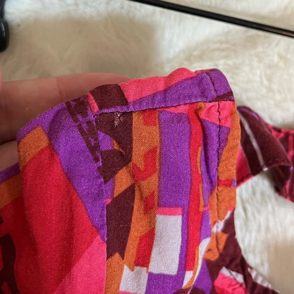 Old Navy 3T Girls Orange Purple Tribal Abstract Tunic Dress Spring Fall Casual